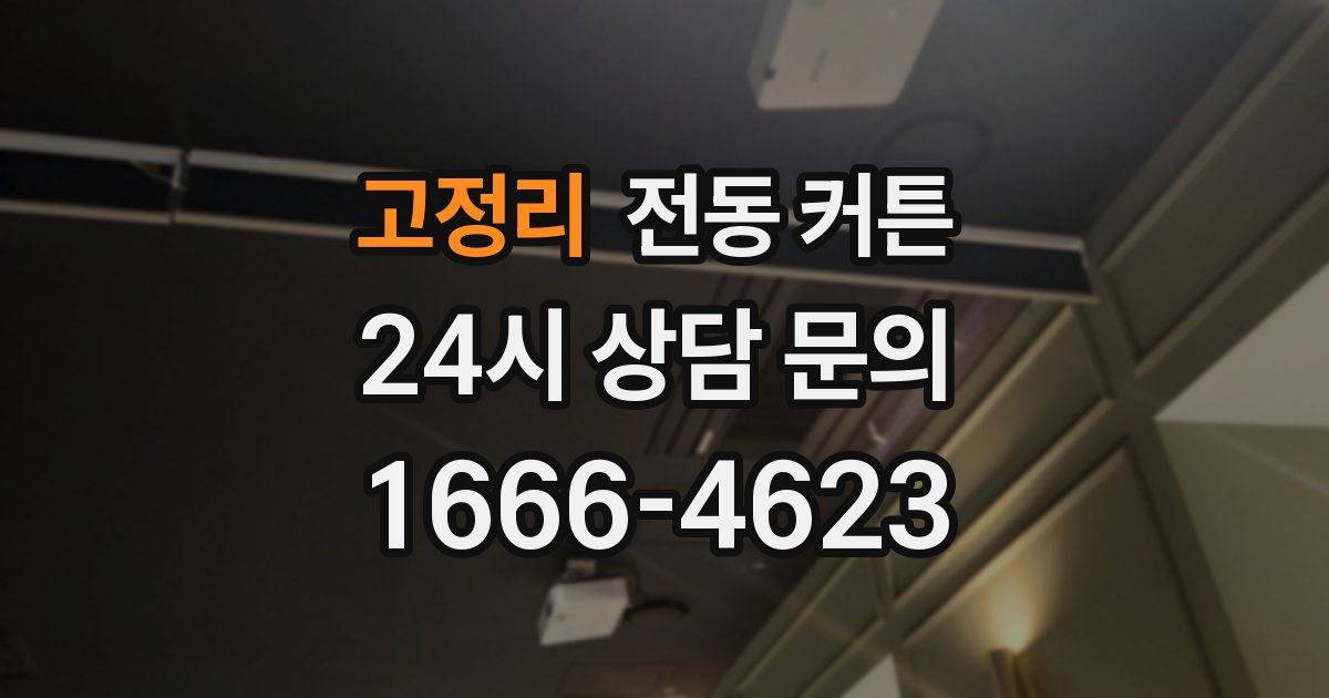 고정리 전동 커튼