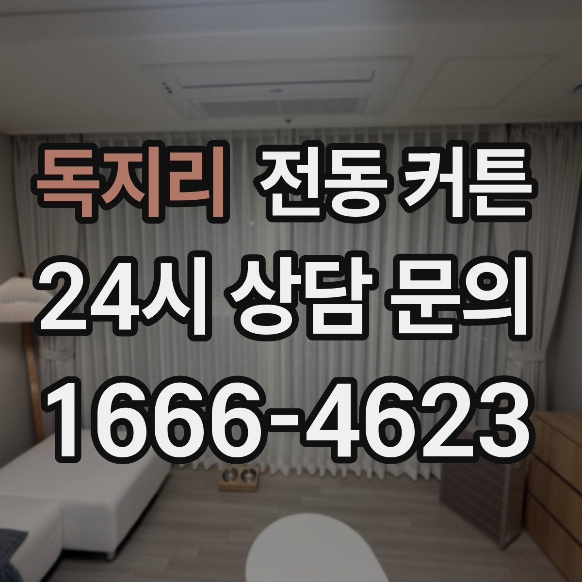 독지리 전동 커튼