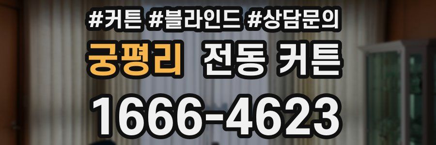 궁평리 전동 커튼