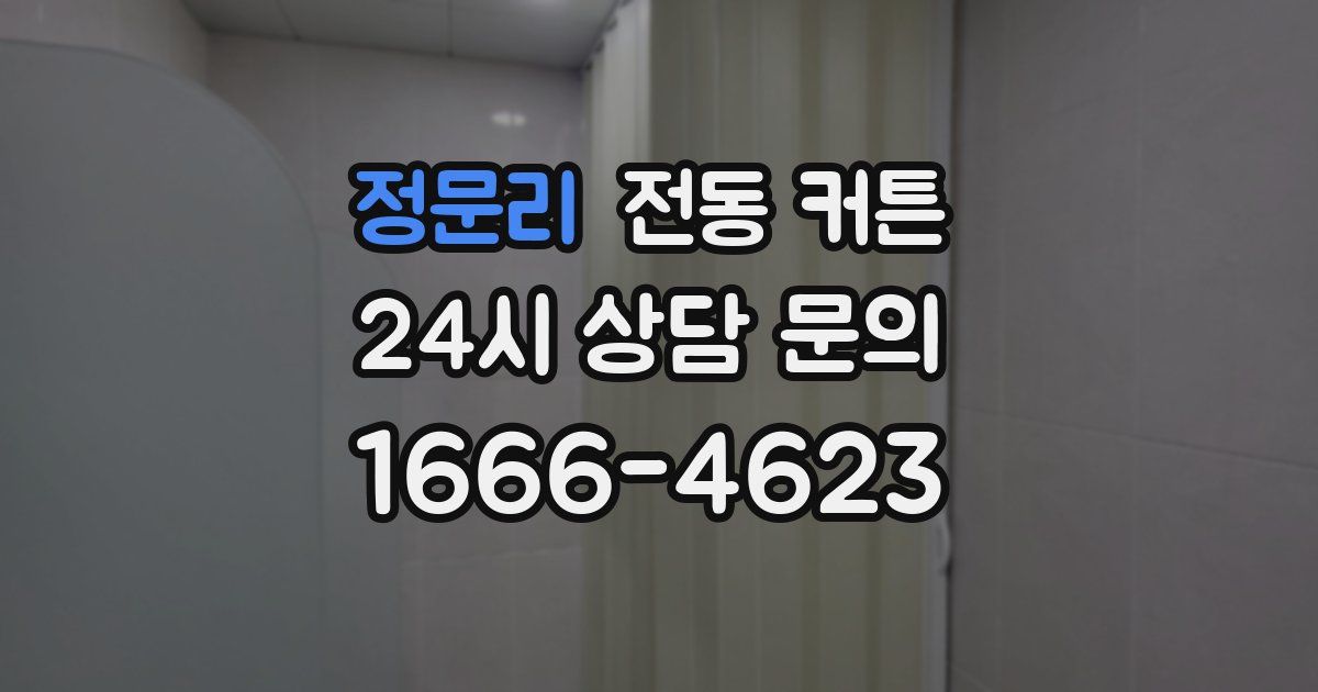 정문리 전동 커튼