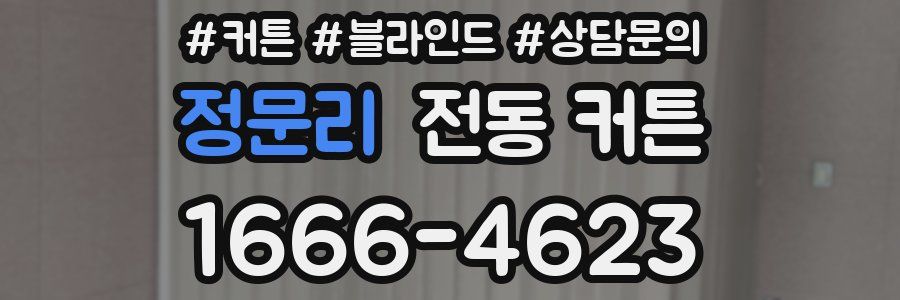 정문리 전동 커튼