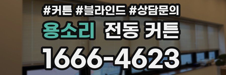 용소리 전동 커튼