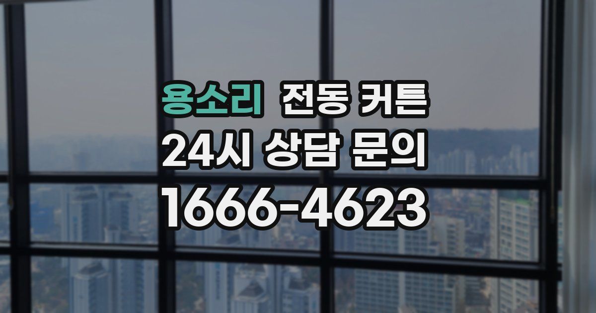 용소리 전동 커튼