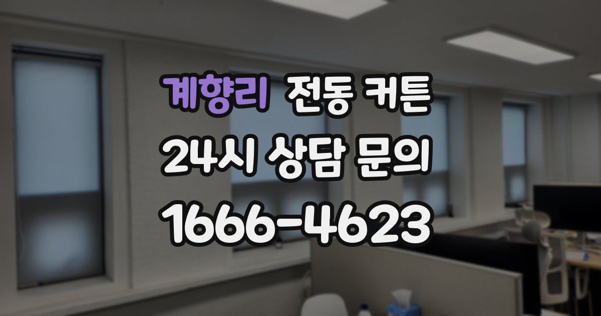 계향리 전동 커튼