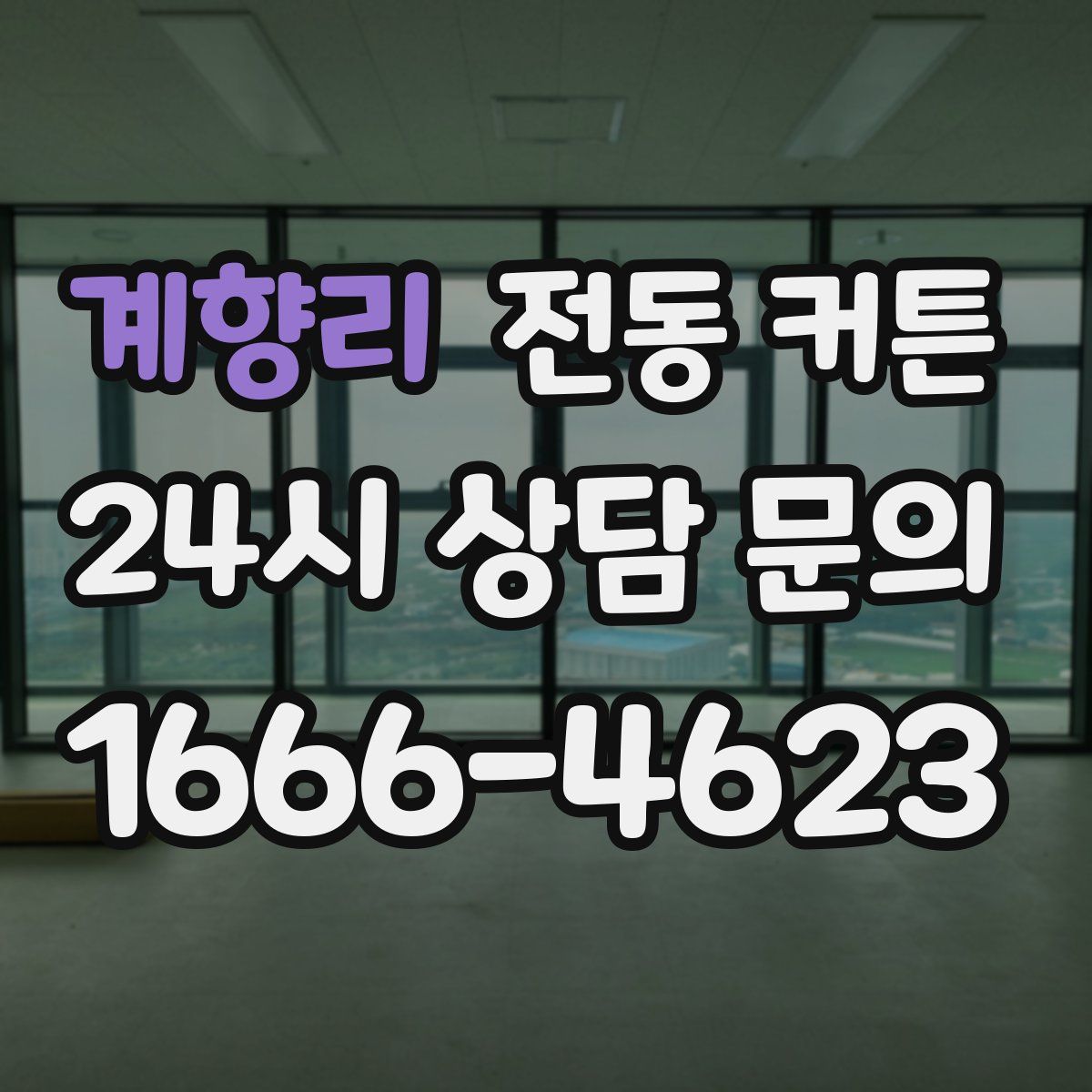계향리 전동 커튼
