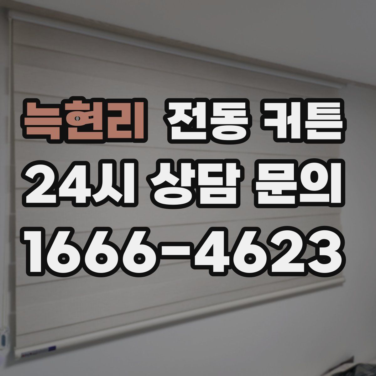 늑현리 전동 커튼