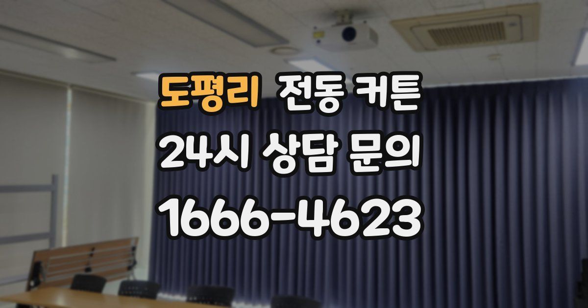도평리 전동 커튼
