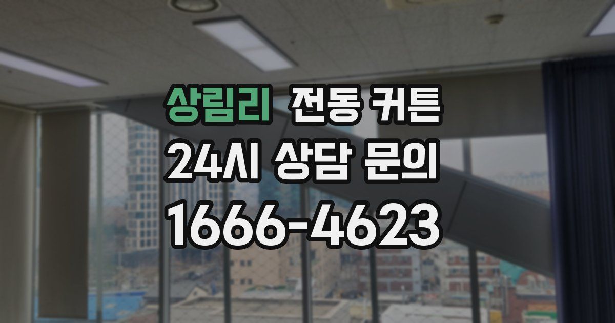 상림리 전동 커튼
