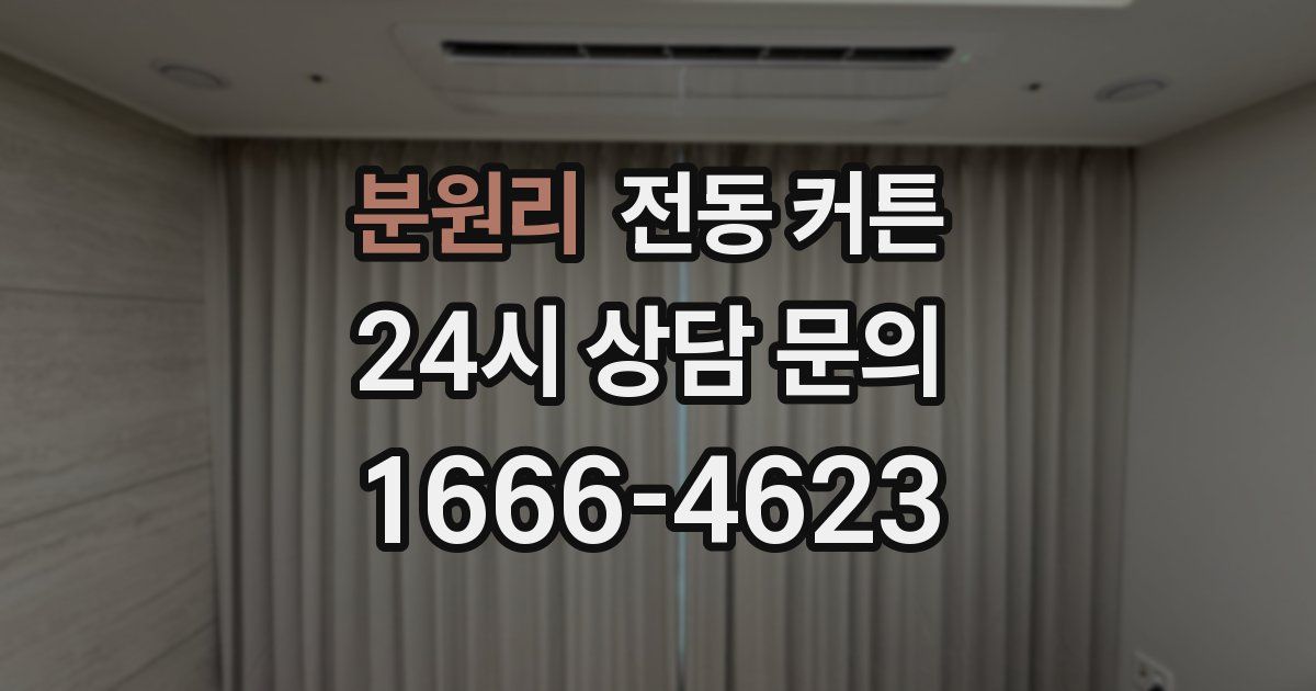분원리 전동 커튼