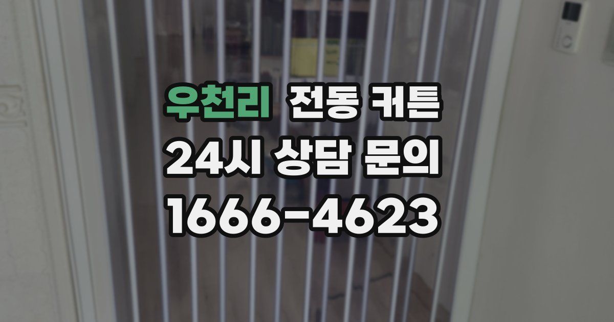 우천리 전동 커튼