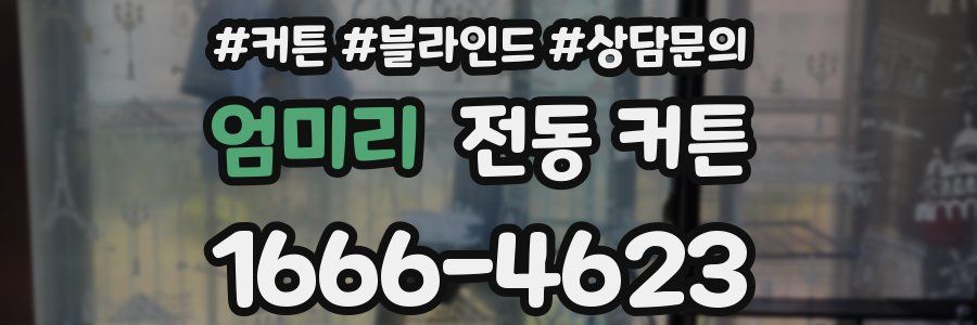 엄미리 전동 커튼