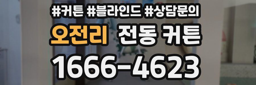 오전리 전동 커튼