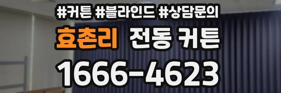 효촌리 전동 커튼