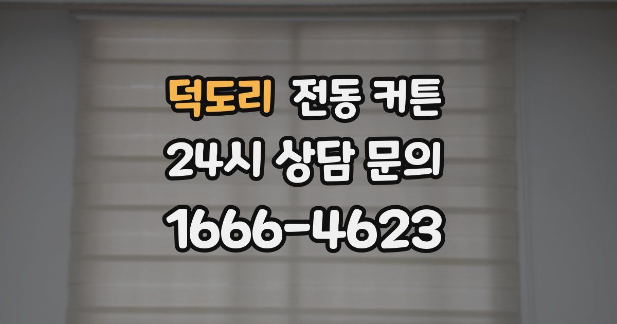 덕도리 전동 커튼