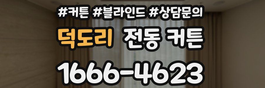 덕도리 전동 커튼