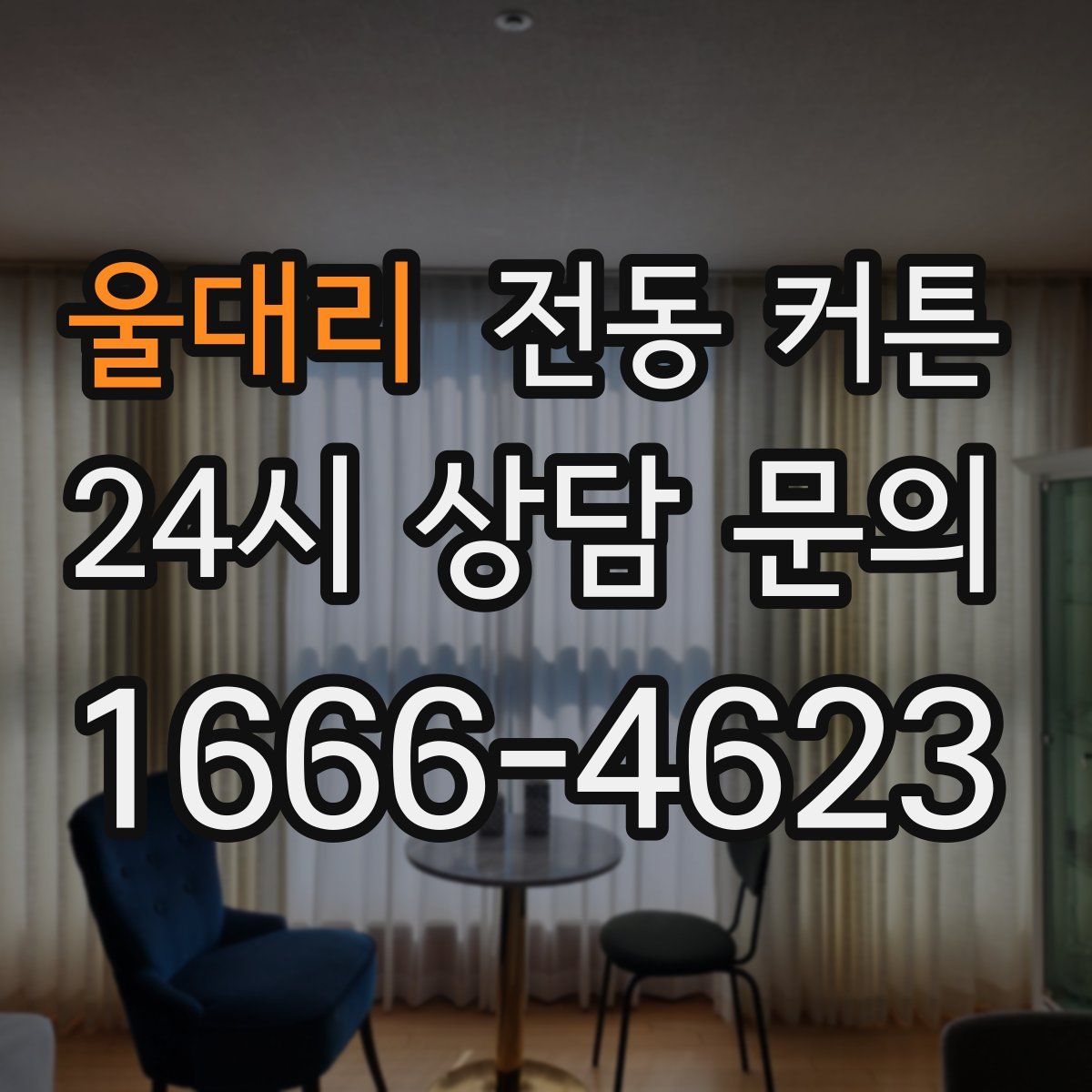 울대리 전동 커튼