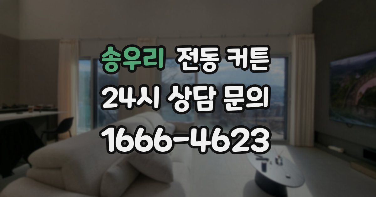 송우리 전동 커튼