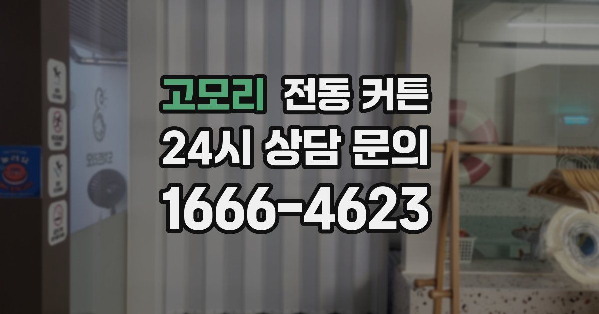 고모리 전동 커튼