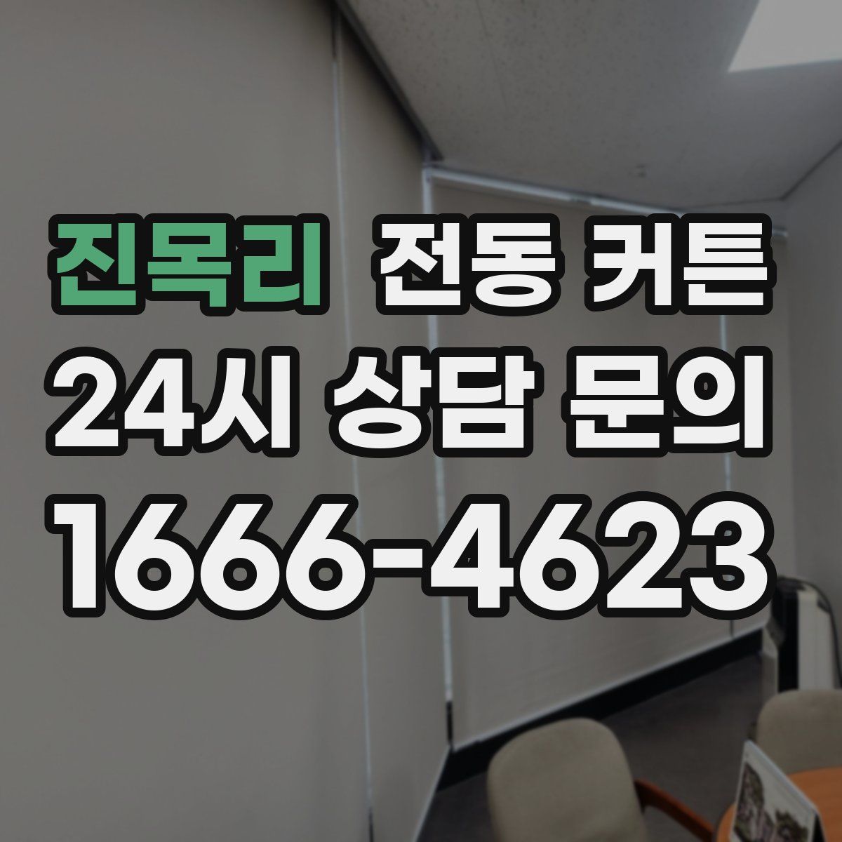 진목리 전동 커튼