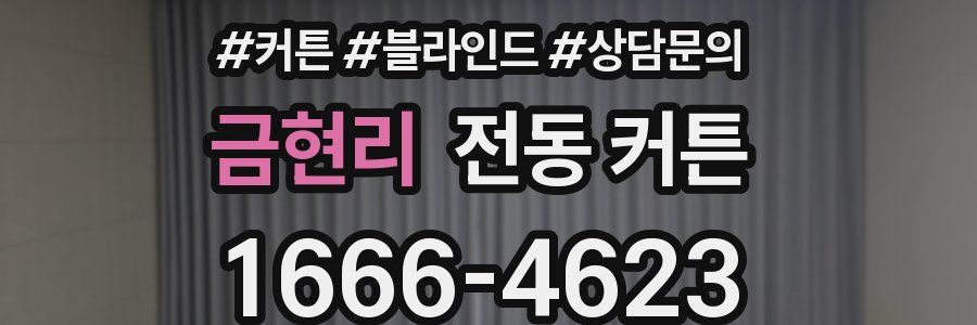 금현리 전동 커튼