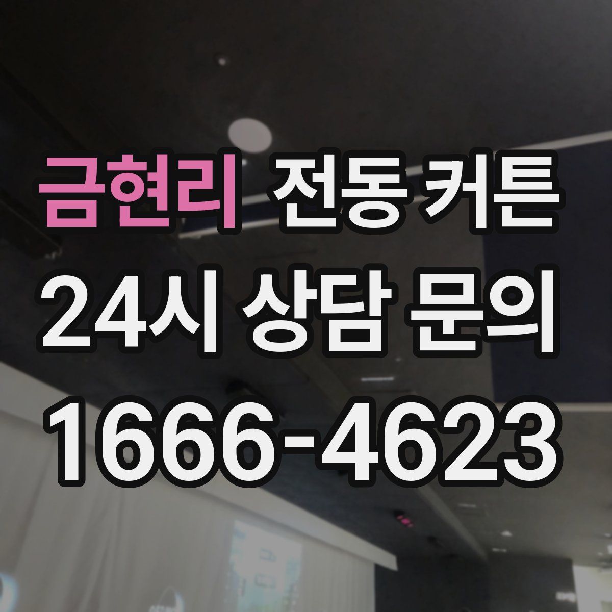 금현리 전동 커튼