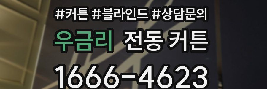 우금리 전동 커튼