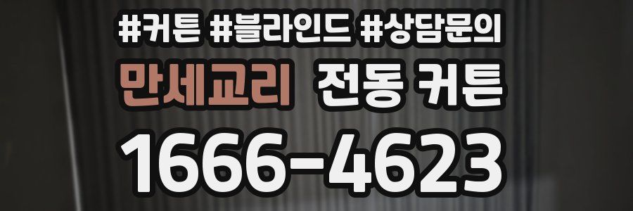 만세교리 전동 커튼