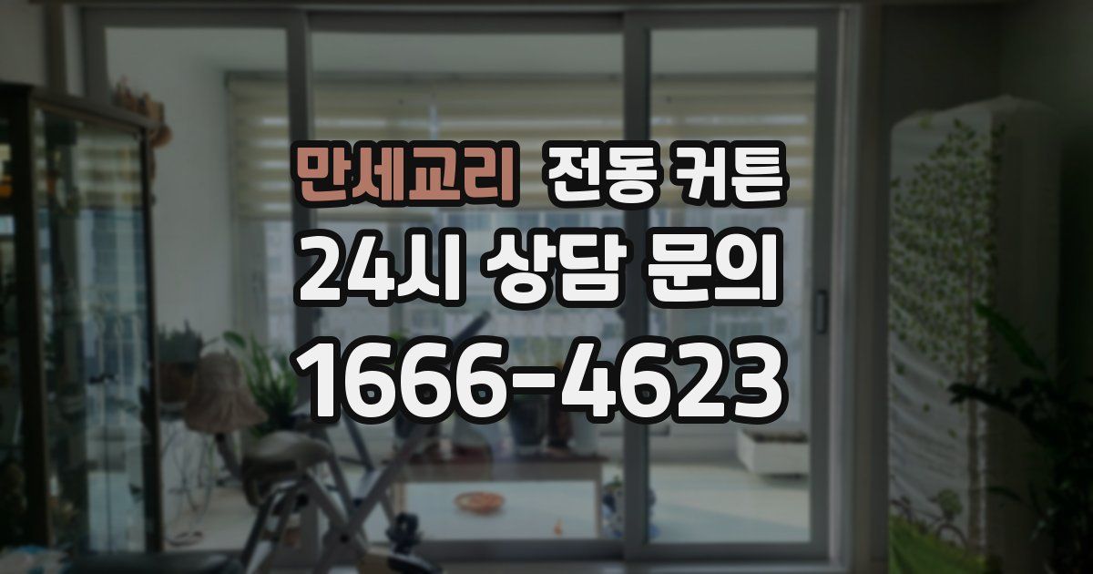 만세교리 전동 커튼