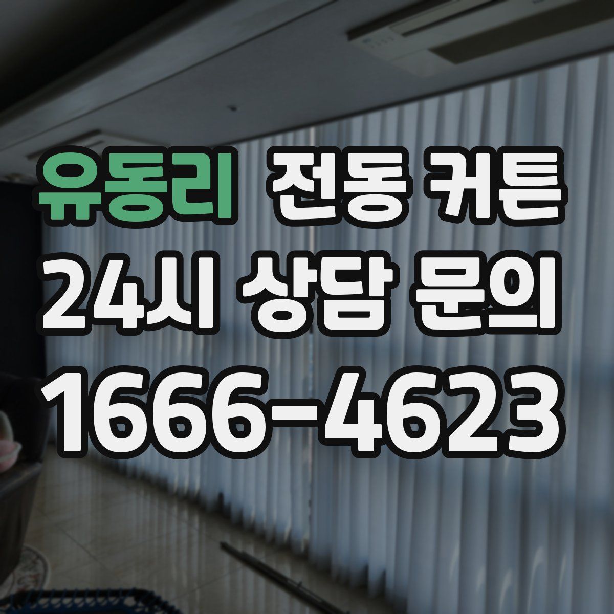 유동리 전동 커튼