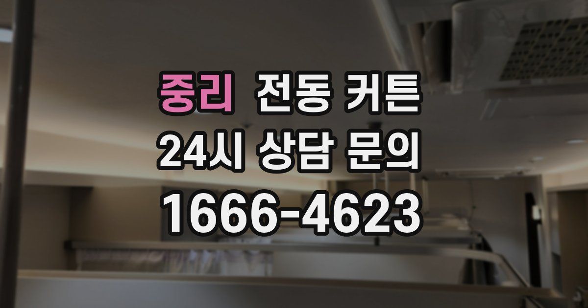 중리 전동 커튼