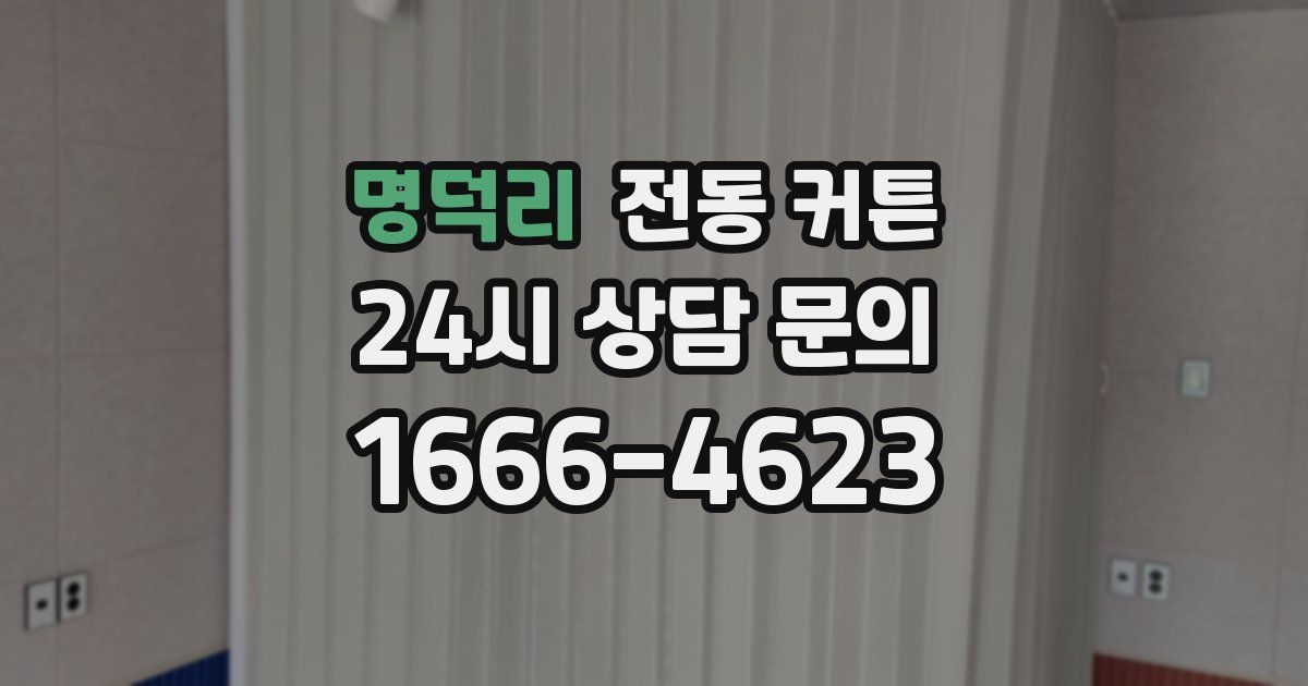 명덕리 전동 커튼