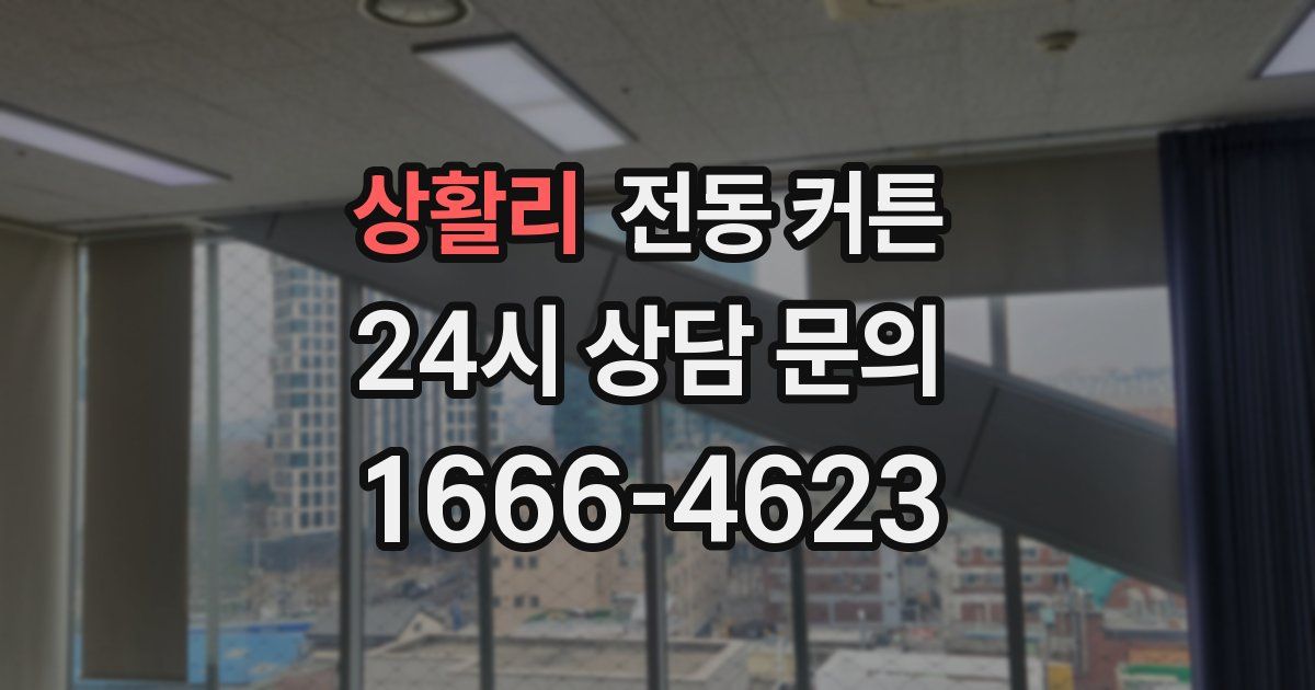 상활리 전동 커튼