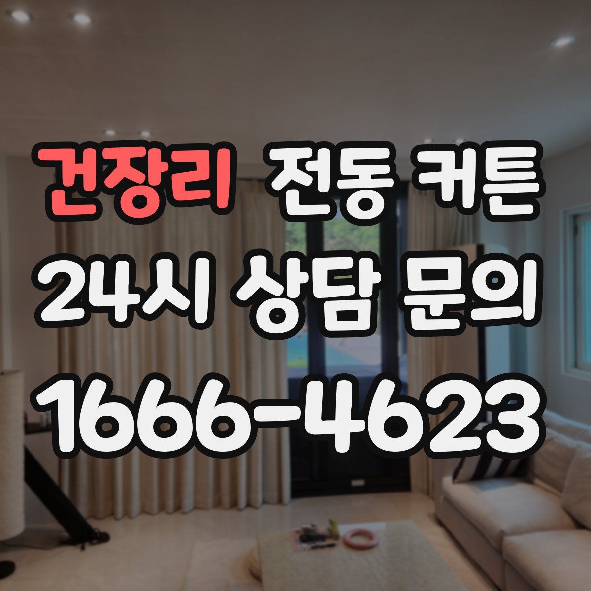건장리 전동 커튼