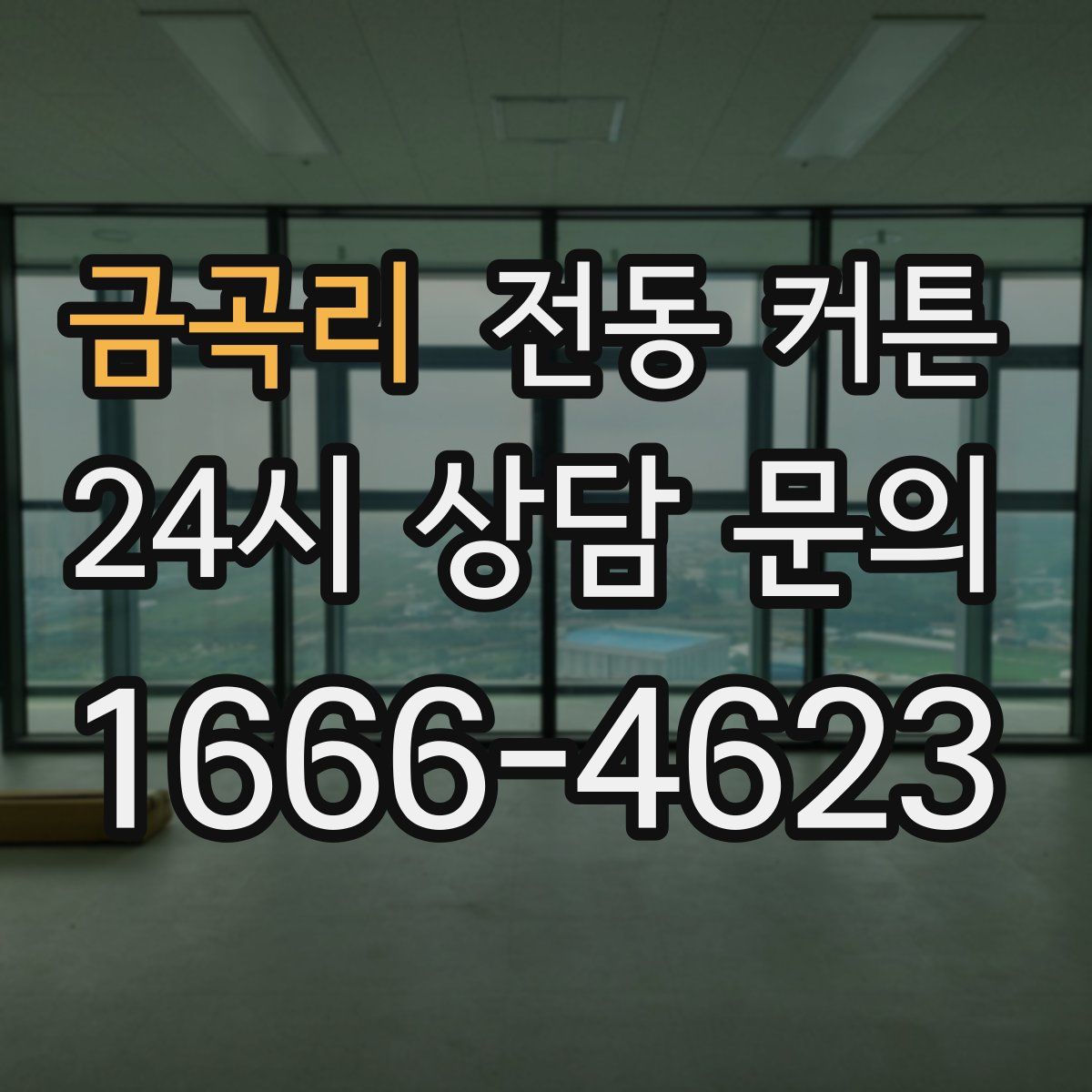 금곡리 전동 커튼