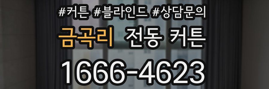 금곡리 전동 커튼