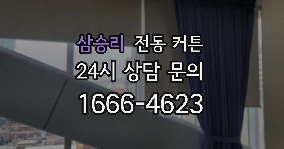 삼승리 전동 커튼