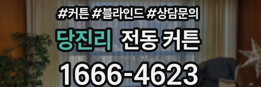 당진리 전동 커튼