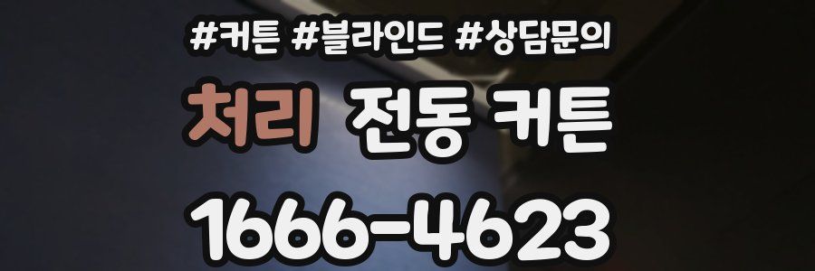 처리 전동 커튼