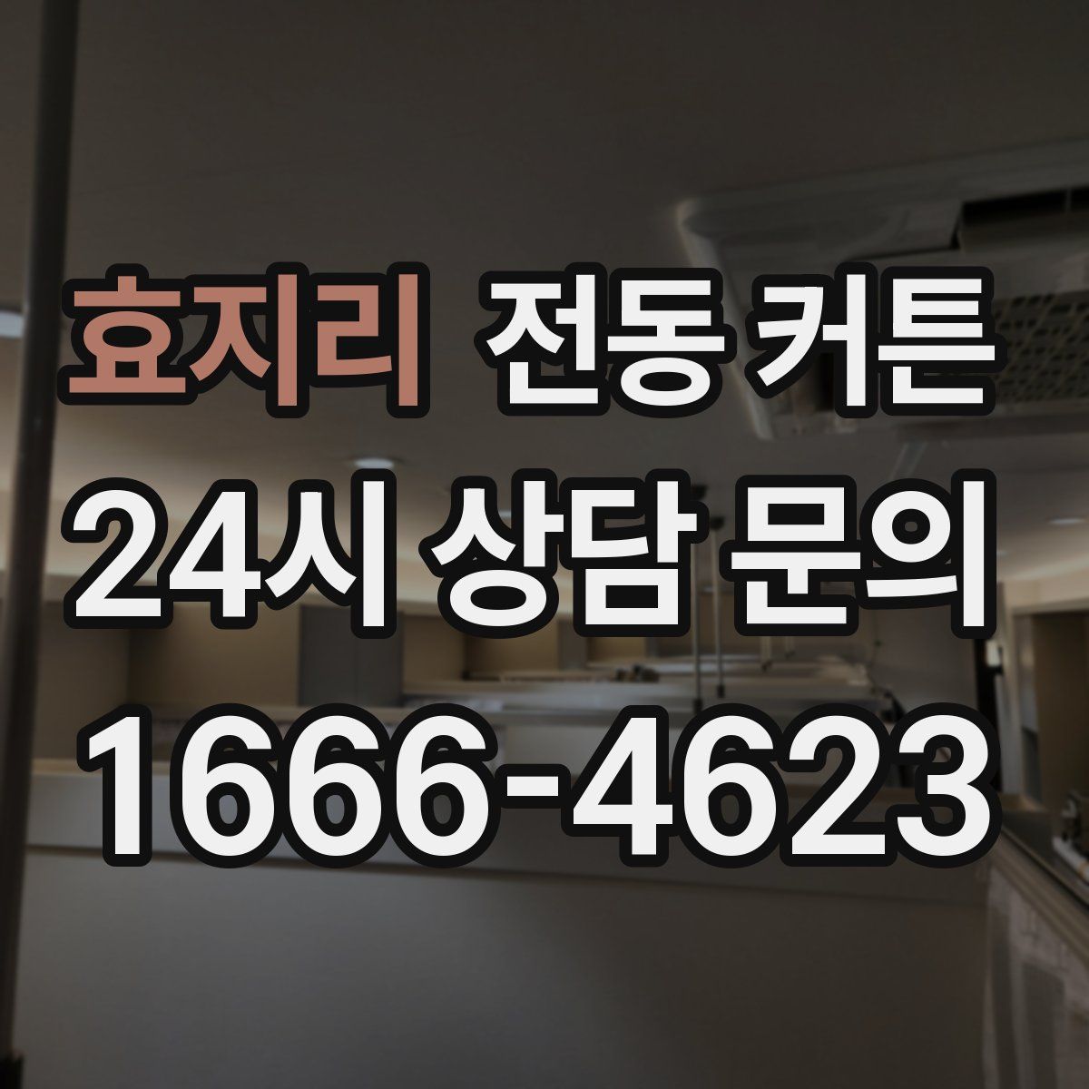 효지리 전동 커튼