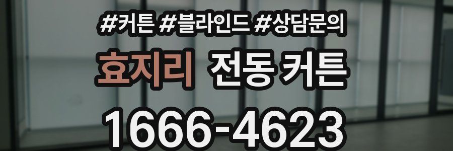 효지리 전동 커튼