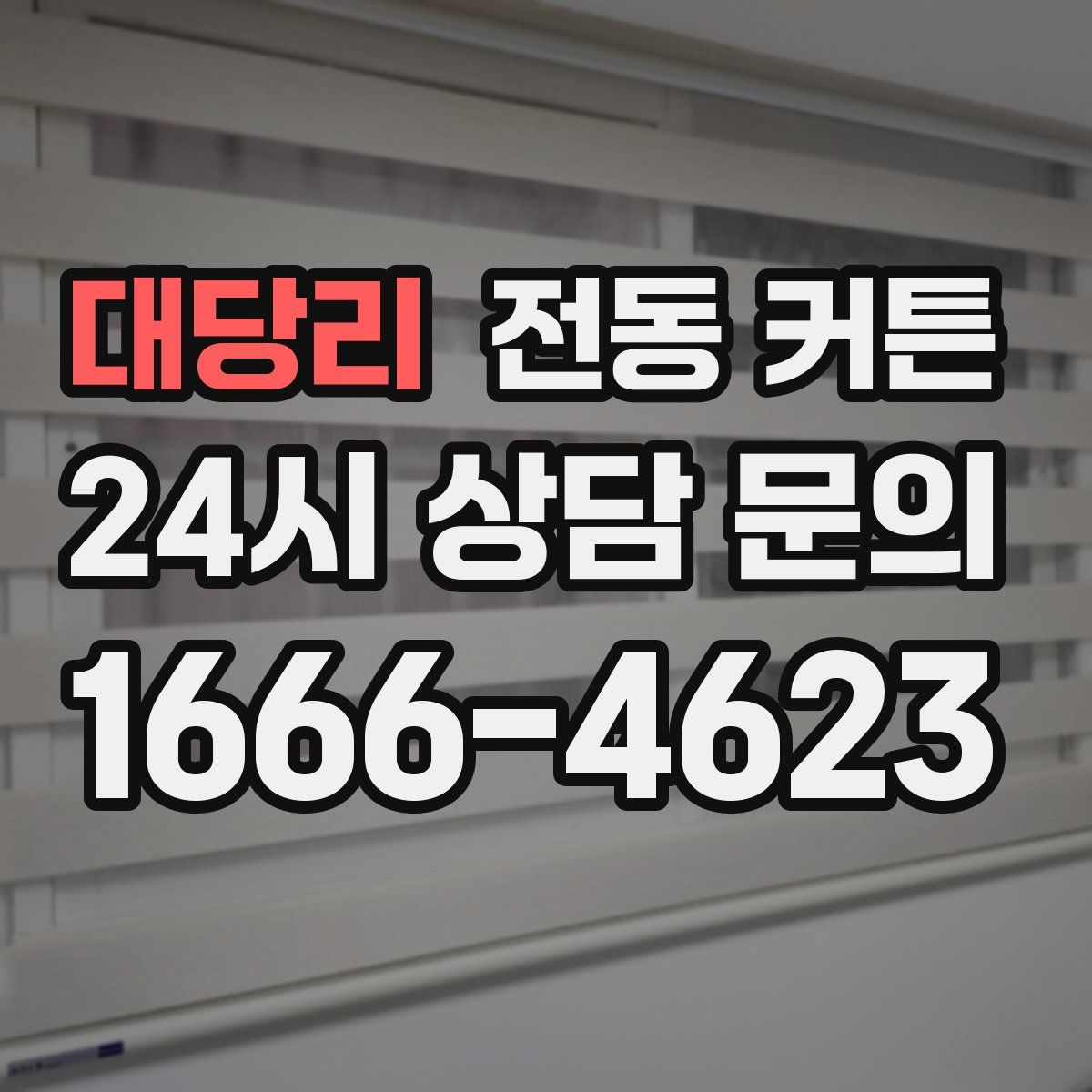 대당리 전동 커튼
