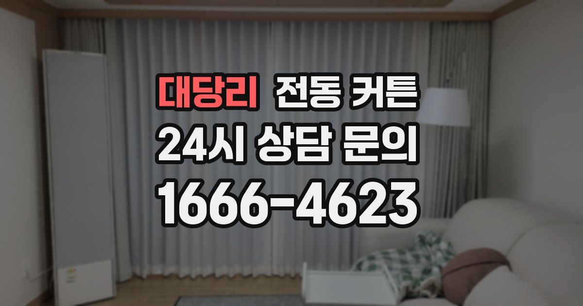 대당리 전동 커튼