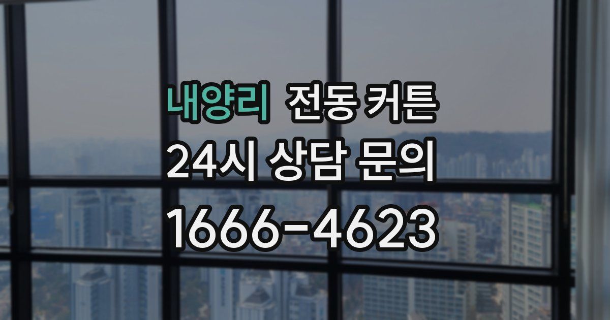 내양리 전동 커튼