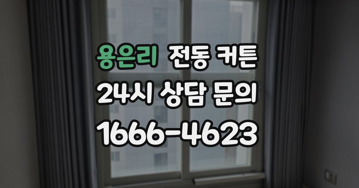 용은리 전동 커튼