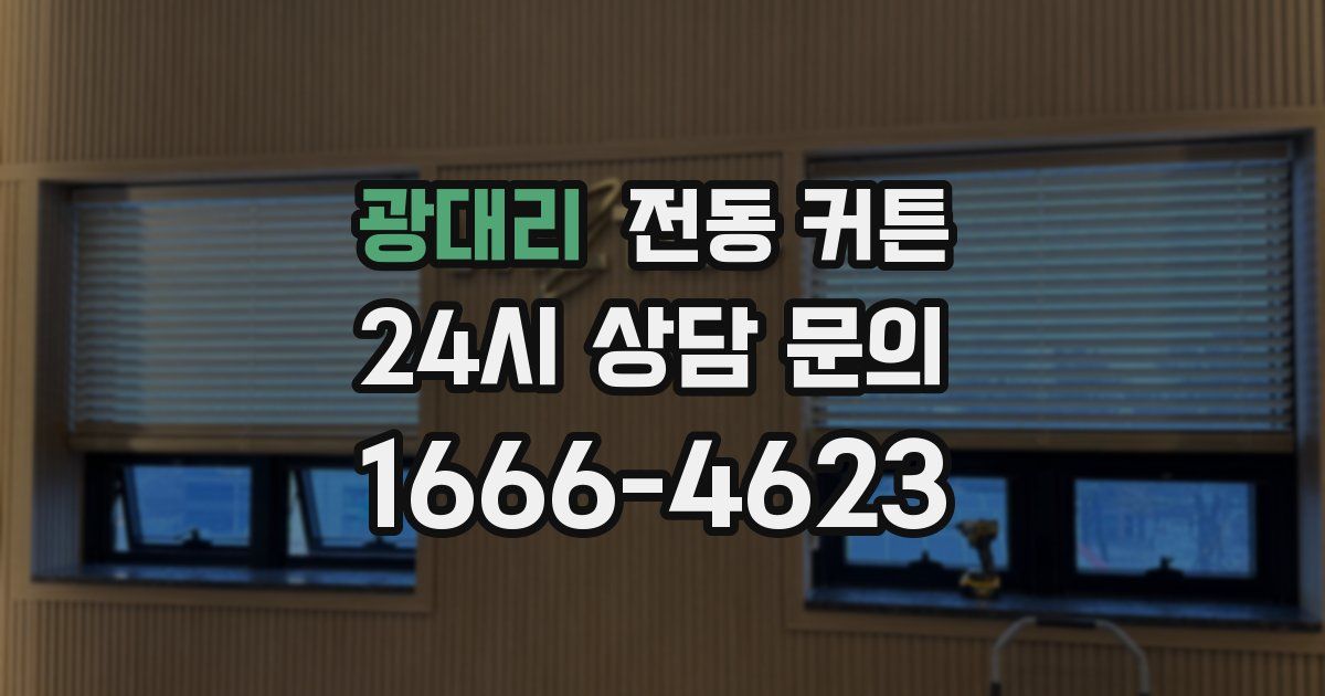 광대리 전동 커튼