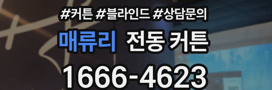 매류리 전동 커튼