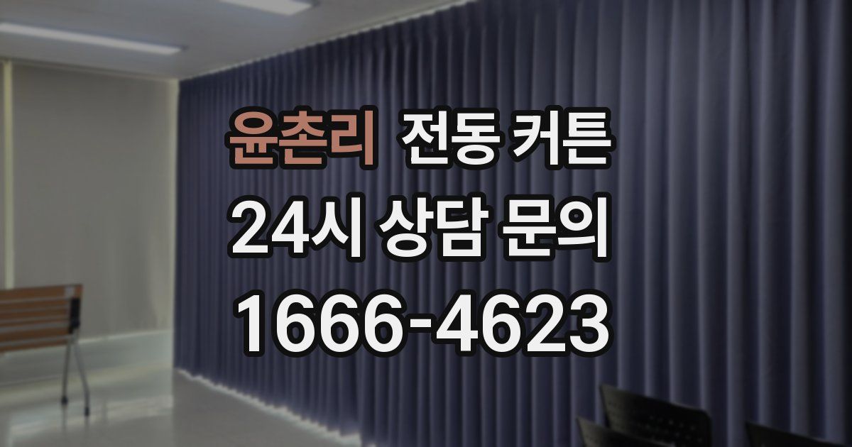 윤촌리 전동 커튼