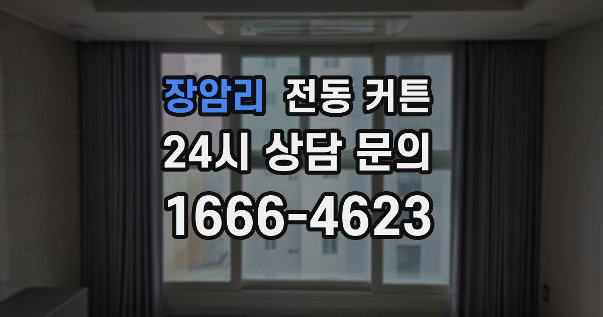 장암리 전동 커튼