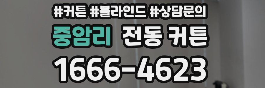 중암리 전동 커튼