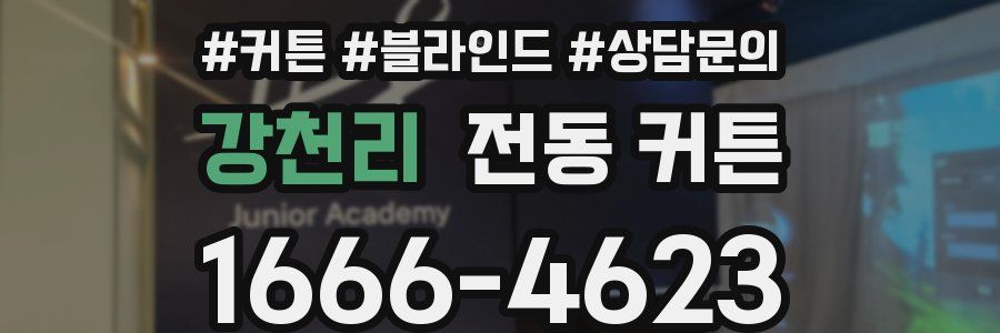 강천리 전동 커튼